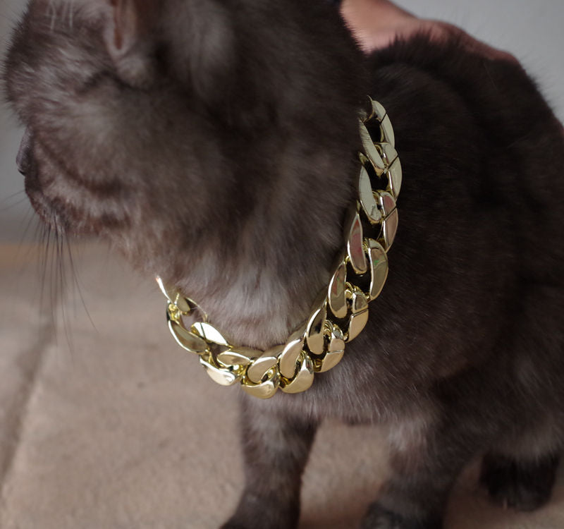 Gold Pet Necklace Chain