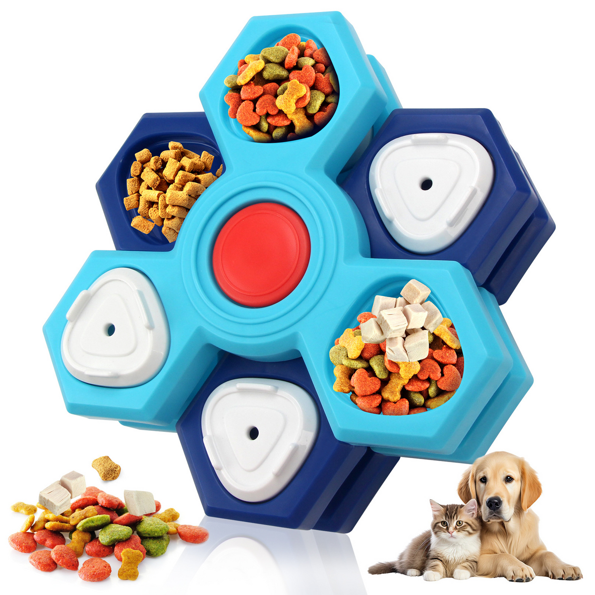 Interactive Dog Treat Puzzle Toy