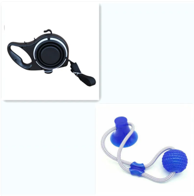 Pet Travel Kit with Water Bottle, Cup & Leash